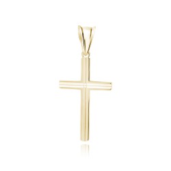 Cruciulita argint placată cu aur galben DiAmanti K0231G-DIA (Argint 925‰ 1 g.)